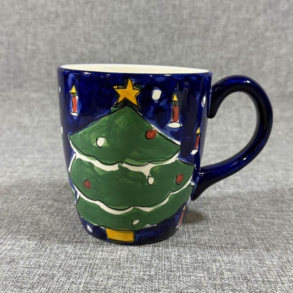 Festive Blue Tree Gibson Designs Christmas Coffee Mug Holiday Ceramic Festive